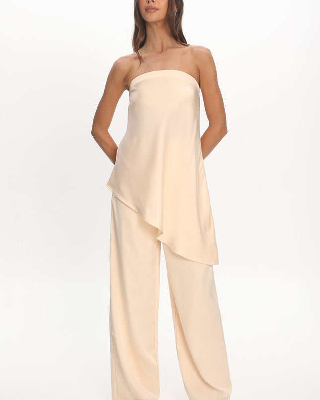 Vanilla Elastic Waist Pants