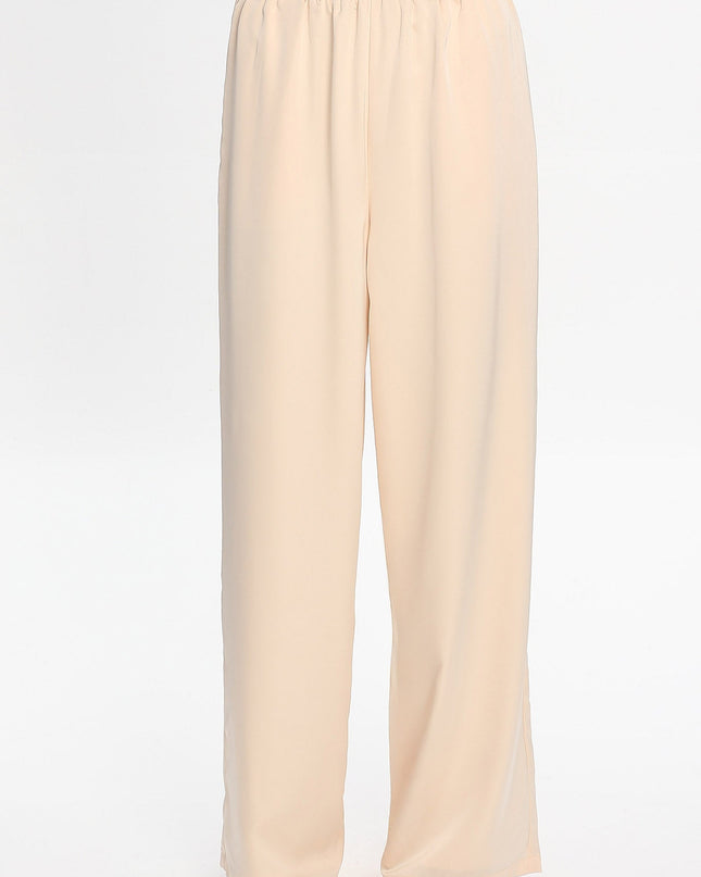 Vanilla Elastic Waist Pants