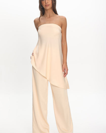 Vanilla Elastic Waist Pants