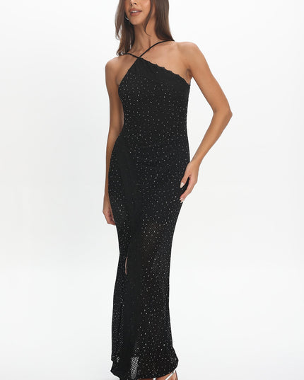 Black Embellished Maxi Dress