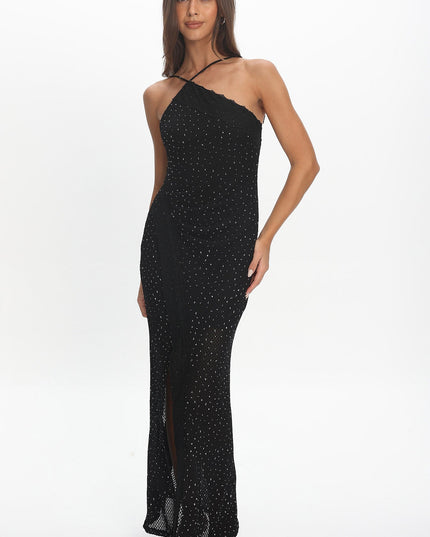 Black Embellished Maxi Dress