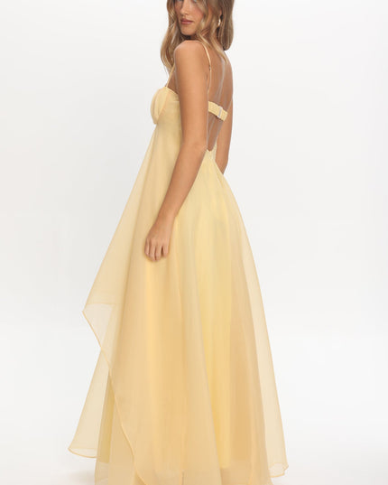 Butter Marigold Sun Gathered Bust Maxi Dress