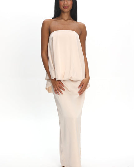 Oyster Balloon Top Maxi Dress