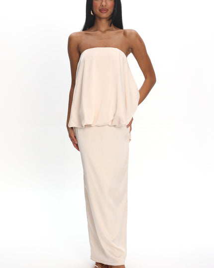 Oyster Balloon Top Maxi Dress