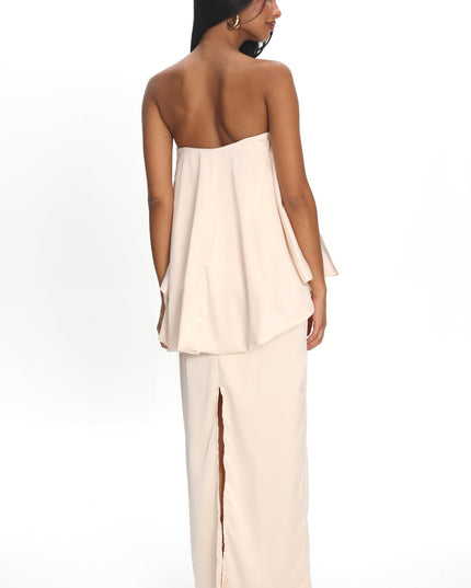 Oyster Balloon Top Maxi Dress