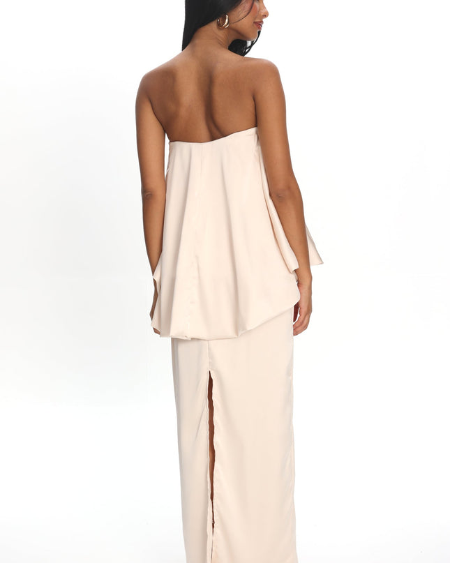 Oyster Balloon Top Maxi Dress