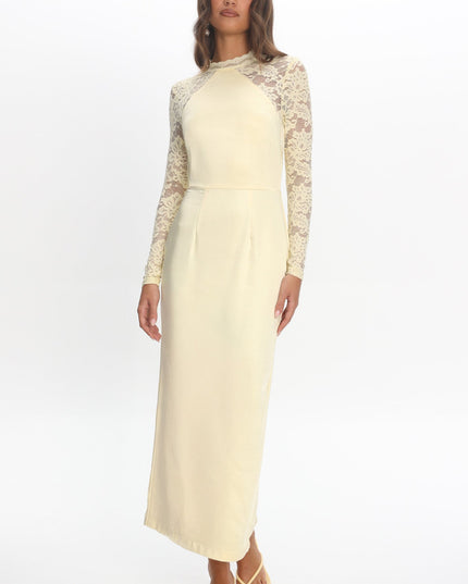 Butter Lace Sleeve Maxi Dress