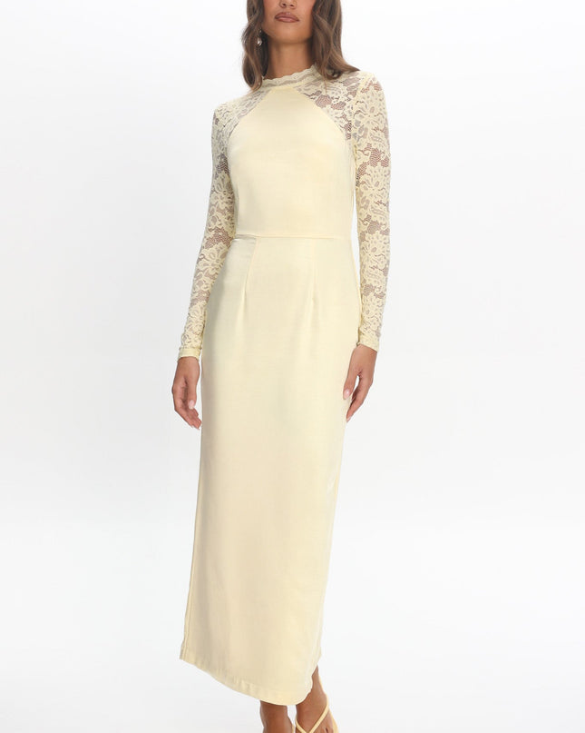 Butter Lace Sleeve Maxi Dress