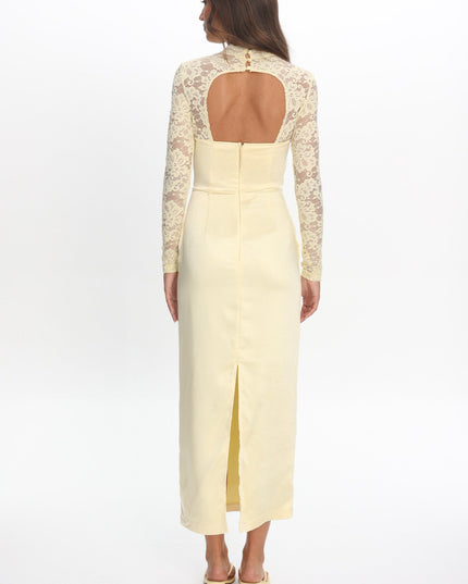 Butter Lace Sleeve Maxi Dress
