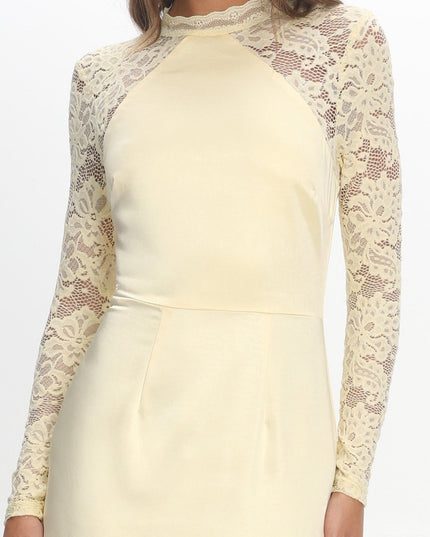 Butter Lace Sleeve Maxi Dress