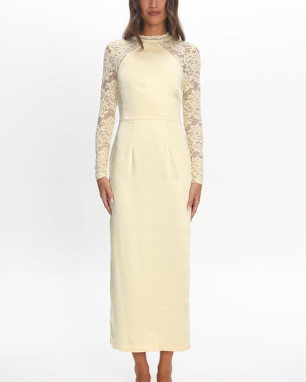 Butter Lace Sleeve Maxi Dress