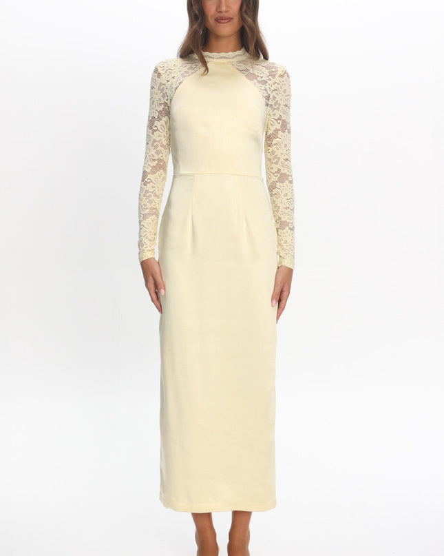 Butter Lace Sleeve Maxi Dress