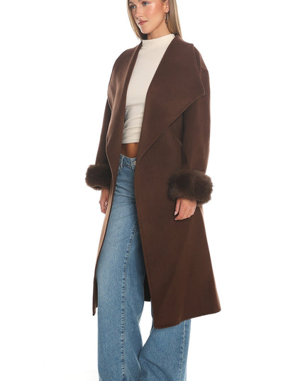 Chocolate Faux Fur Coat