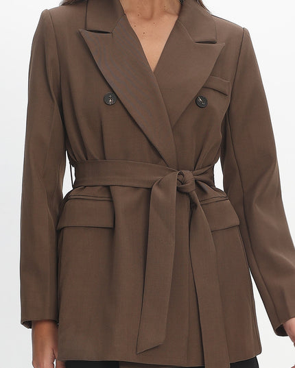 Chocolate Notch Lapel Blazer