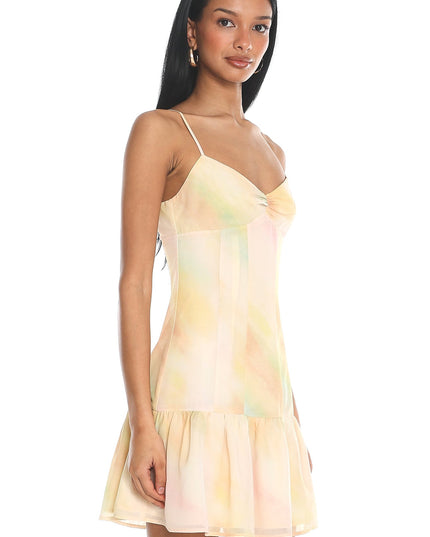 Tiered Hem Mini Dress