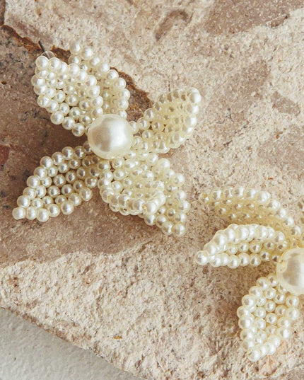 Pearl Kaley Flower Earrings