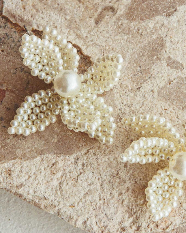 Pearl Kaley Flower Earrings