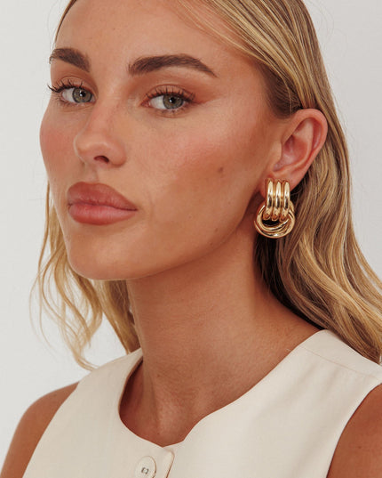 Gold Georgina Loop Earrings