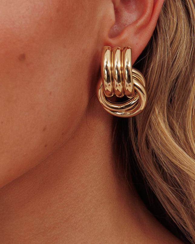 Gold Georgina Loop Earrings