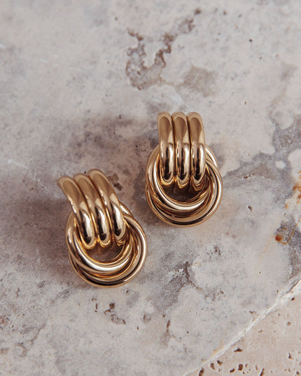 Gold Georgina Loop Earrings