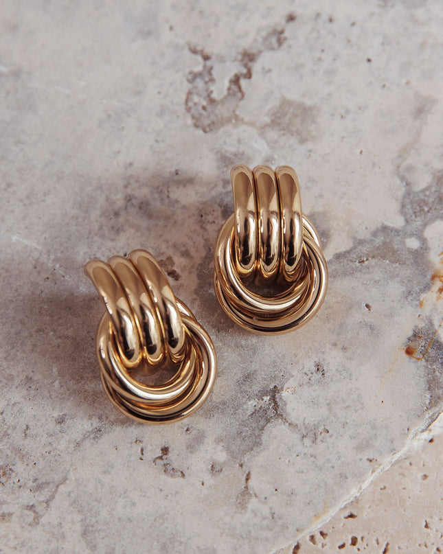 Gold Georgina Loop Earrings