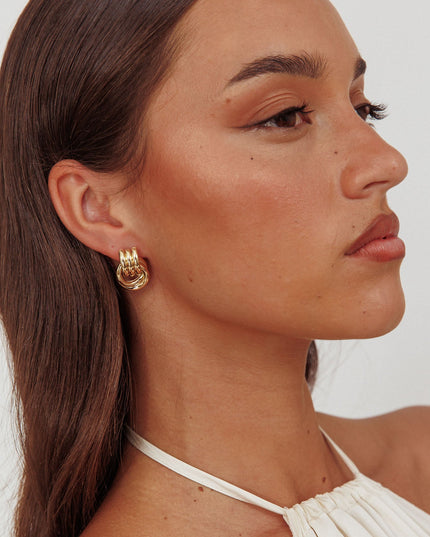Gold Shiloh Loop Earrings