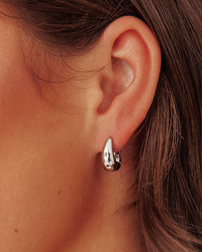 Earrings Set Silver Diamante