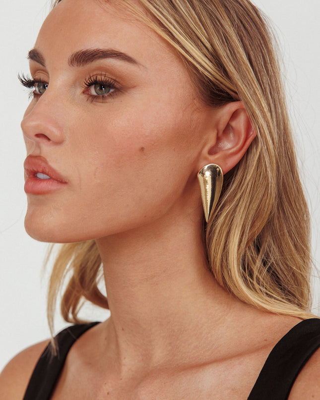 Gold Peta Teardrop Earrings