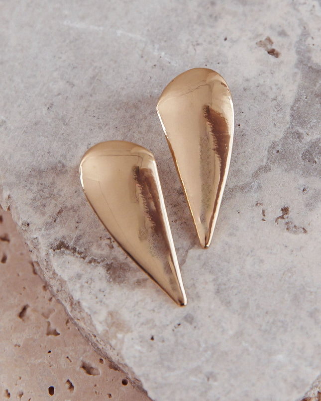 Gold Peta Teardrop Earrings
