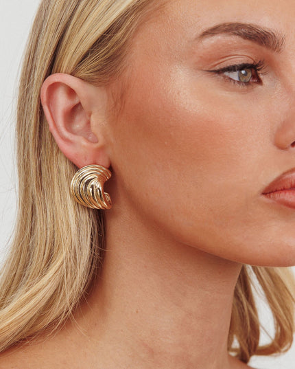 Gold Magic Swirl Earrings
