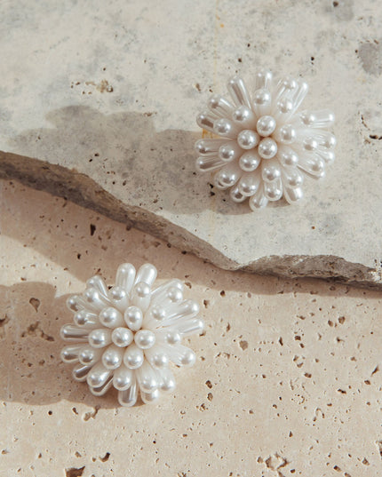 Pearl Firework Cluster Earrings