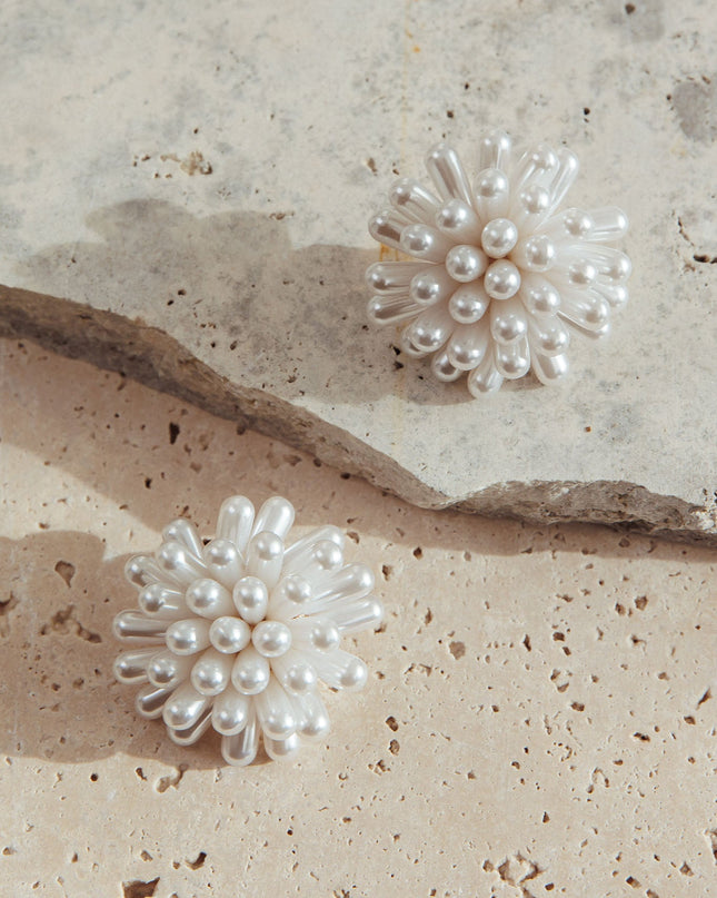 Pearl Firework Cluster Earrings