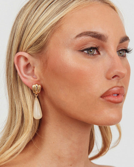 Earrings Gold/Ivory Tort