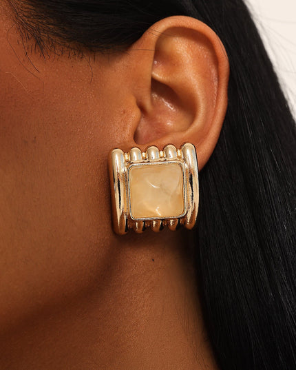 Earrings Gold/Ivory Tort