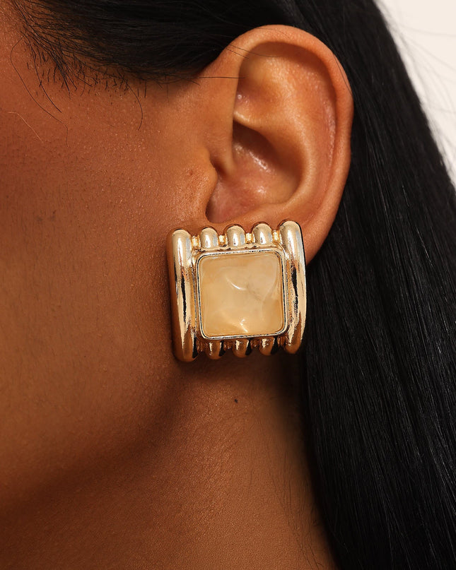 Earrings Gold/Ivory Tort