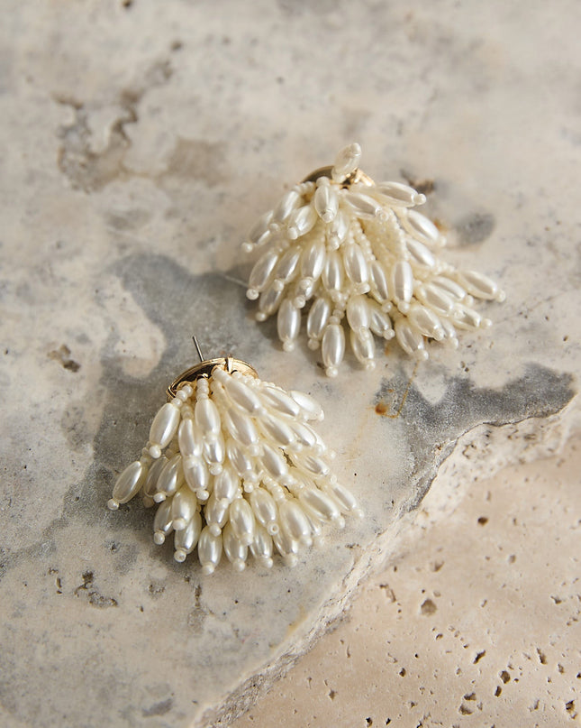 Pearl Rayn Cluster Earrings