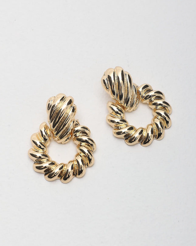 Gold Sabrina Twist Earrings