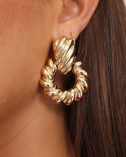 Gold Sabrina Twist Earrings