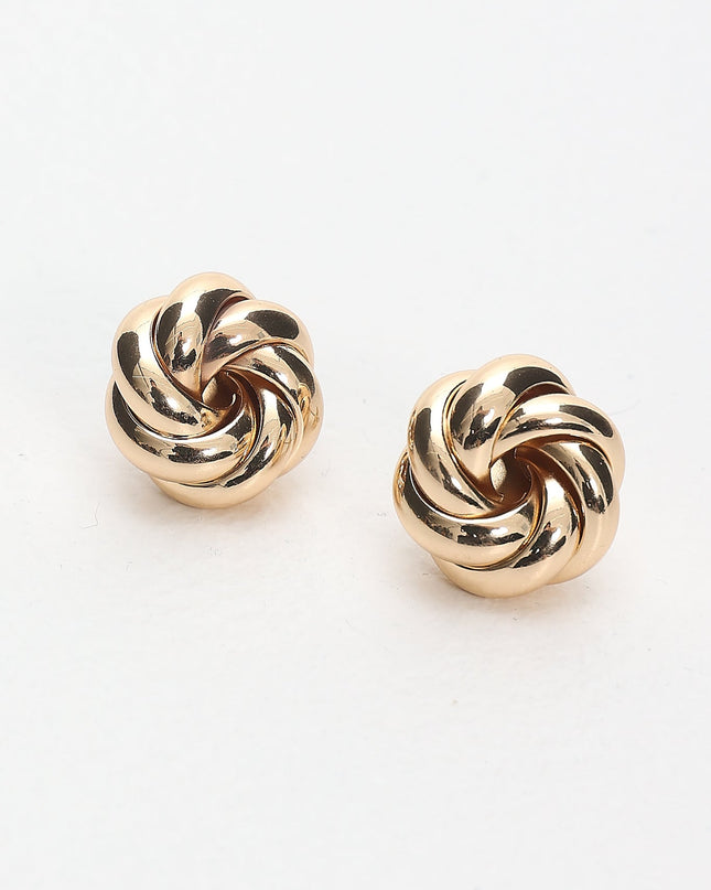 Gold Rope Knot Earrings