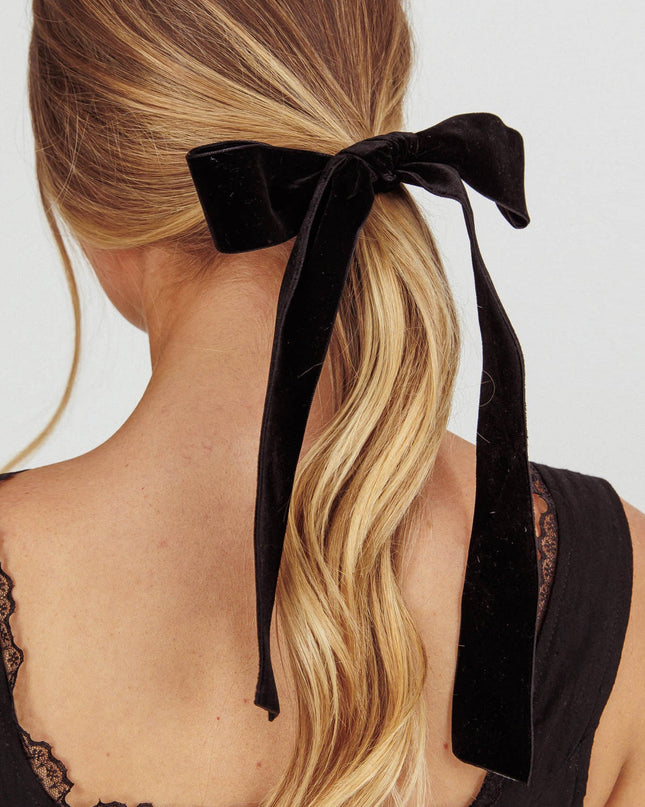 Black Marabell Bow Hairband