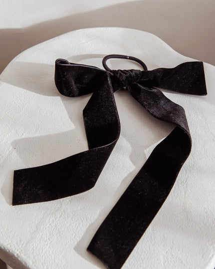 Black Marabell Bow Hairband