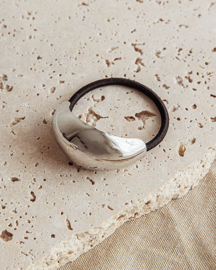 Dark Silver Cindy Hair Tie