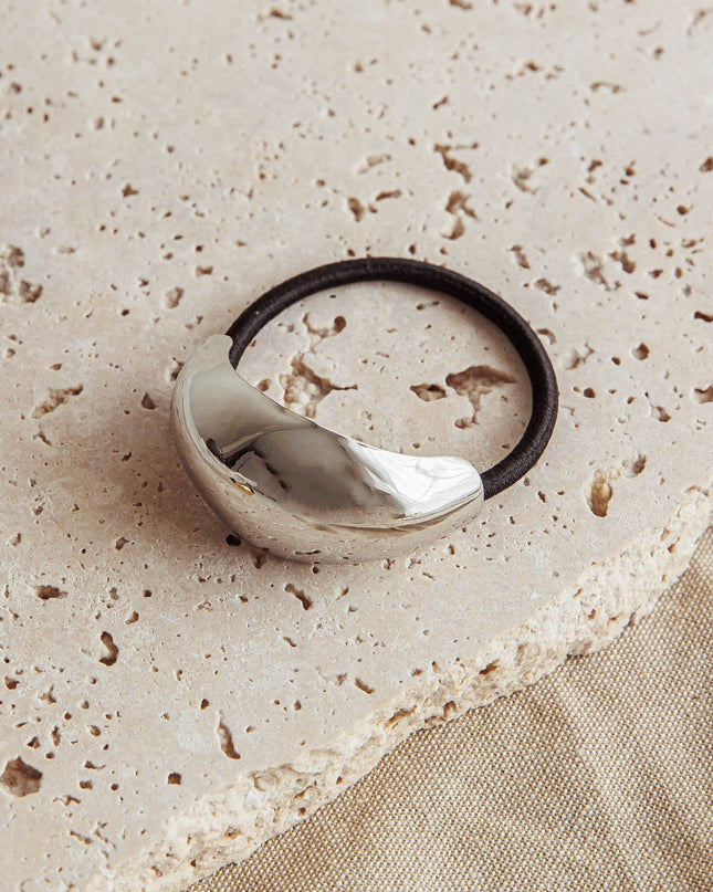 Dark Silver Cindy Hair Tie