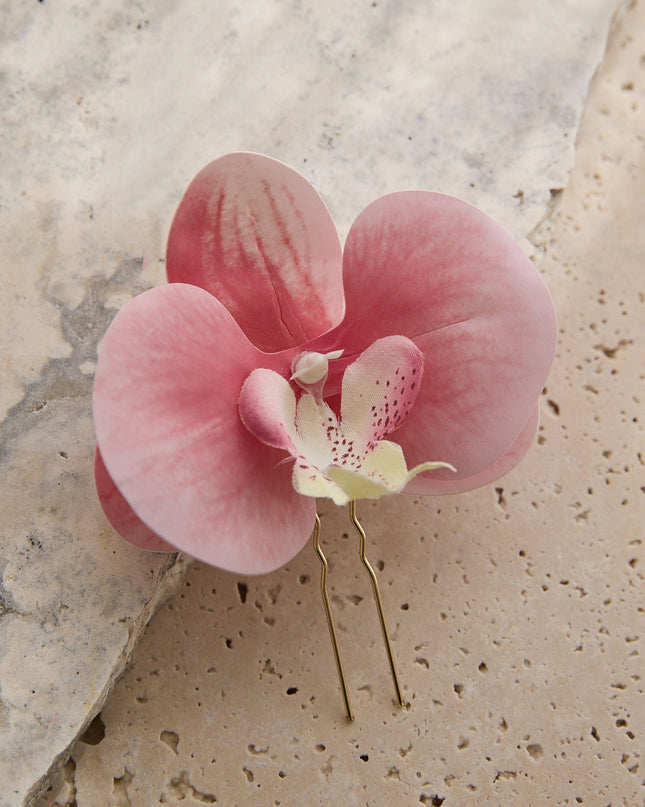 Fuchsia Orchid Hair Pin