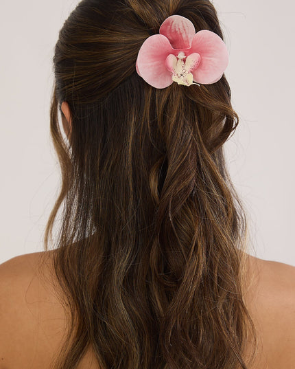 Fuchsia Orchid Hair Pin