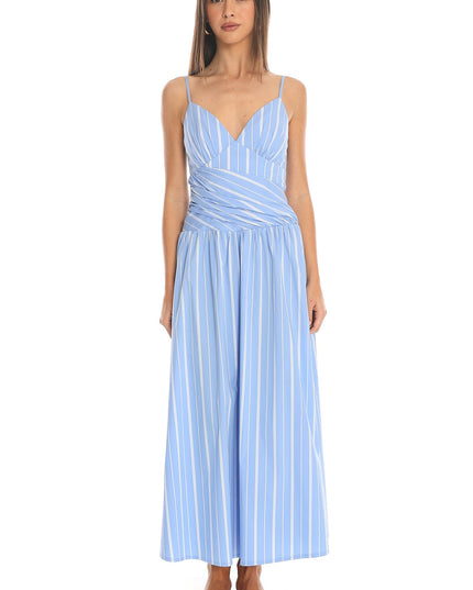 Blue Tiered Maxi Dress