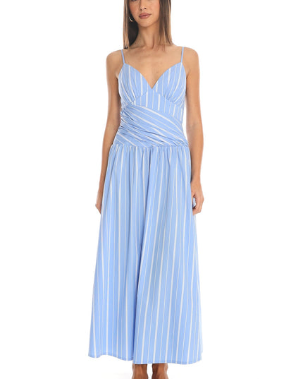 Blue Tiered Maxi Dress