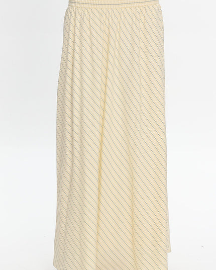 Butter Stripe Smocked Maxi Skirt