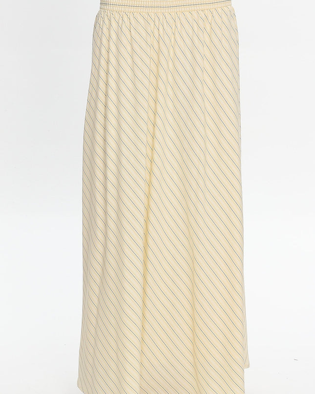 Butter Stripe Smocked Maxi Skirt