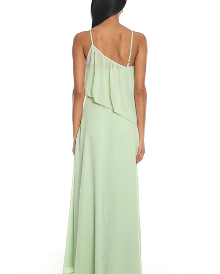Sage One Shoulder Maxi Dress